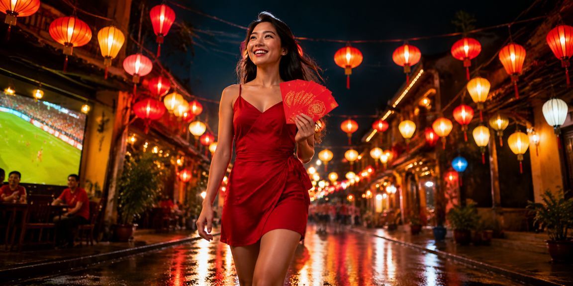 Lễ hội bao lì xì đỏ tại chợ đêm Mũi Né trong dịp Tết, không khí nhộn nhịp về đêm